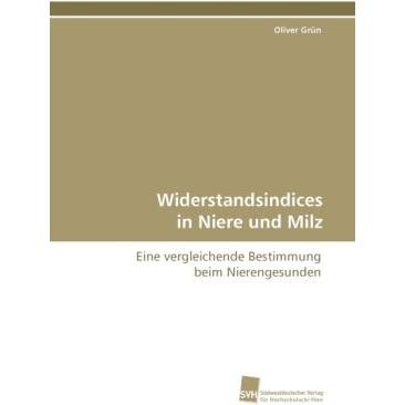 Widerstandsindices in Niere und Milz, Fachbücher von Oliver Grün