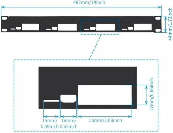 Produktbild Raspberry Pi U1 Rack Server Bracket for 5
