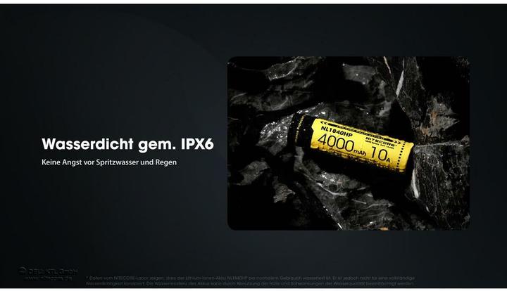 Actual product image Nitecore NL1840HP (1 pcs., 18650, 4000 mAh)