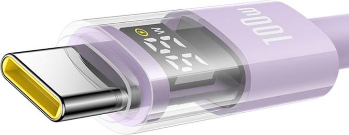 Image du produit Baseus Câble USB-C vers USB-C Display 2, 100W, 5A, 1m, pourpre (1 m, 100 W)
