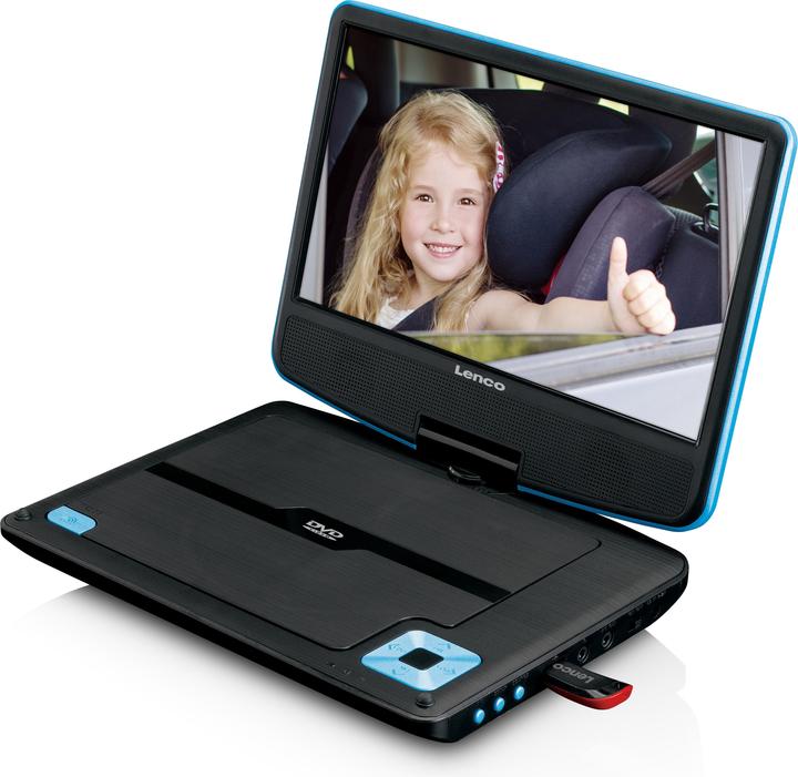 Image du produit Lenco Lecteur portable DVP-910 (DVP910BLAU) (Lecteur de DVD portable)