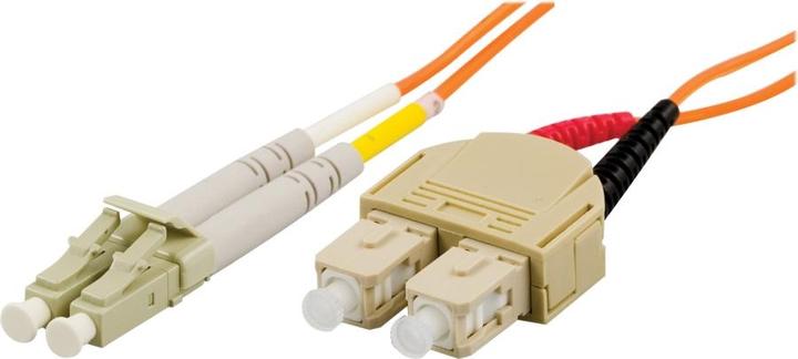 Produktbild Deltaco LCSC-5M fibre optic cable 2x LC 2x SC OM1 Orange (5 m)