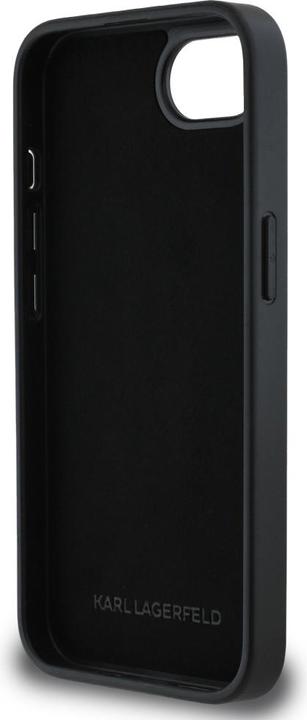 Image du produit Karl Lagerfeld - Hardcase Glitter Fixed (KLHCPSE4PFGKCPS) - iPhone 16e - Silver Karl&Choupette Head (Apple iPhone 16e)