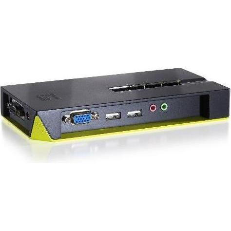 LevelOne KVM-0421 switch per keyboard-video-mouse (kvm) Nero, Verde, Switch KVM, Nero