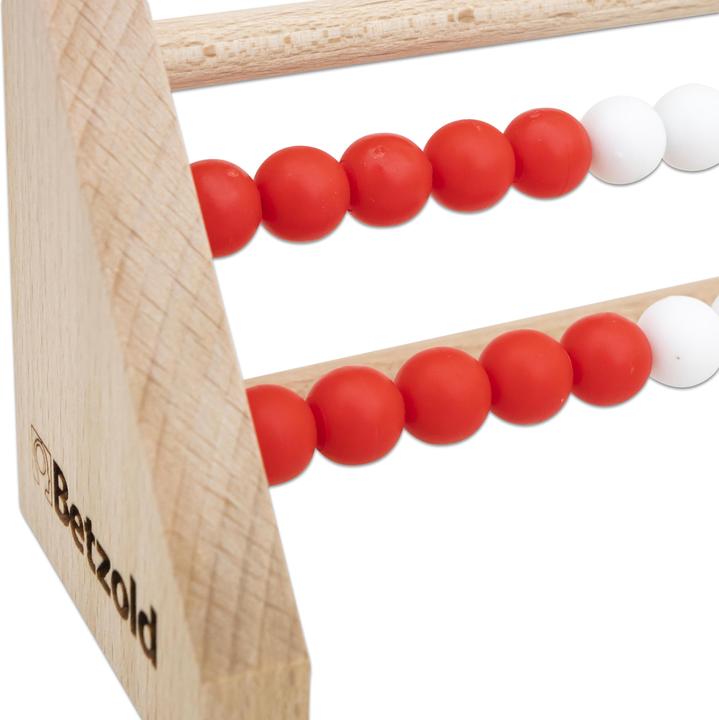 Actual product image Betzold Student calculating frame ZR 20 red/white