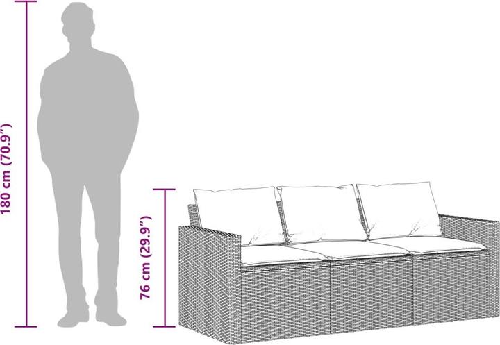 Produktbild vidaXL Gartensofa