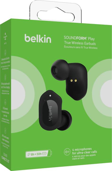 Productafbeelding Belkin Soundform Play Echt Draadloze In-Ear (ANC, 8 h, Draadloze)