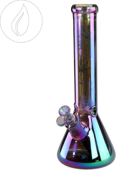 Actual product image Black Leaf Purple Magic Beakerbong Ice rainbow effect