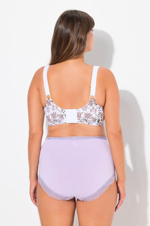 Image du produit Ulla Popken Soutien-gorge de maintien sans armatures, imprimé à fleurs - bonnet C-H (90 D)