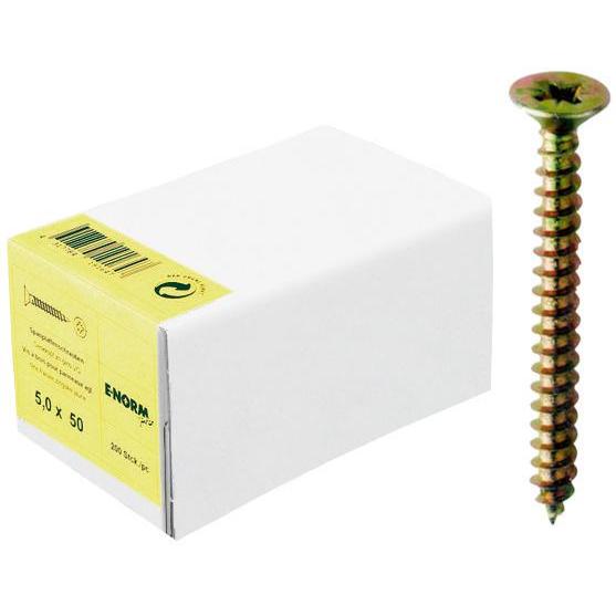 E-NORMpro, Schrauben, SPS SeKo zn gelb VG PZD 3,0x 30 KP