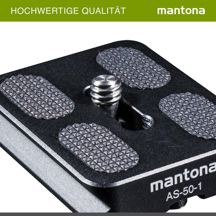 Actual product image mantona AS-50-1 (Tripod quick-release plate)