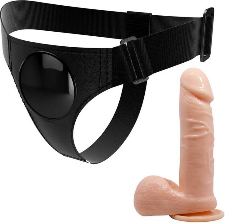 Produktbild Pretty Love Harness Briefs Universal Harness Mit Dildo Tom 20 cm Natur