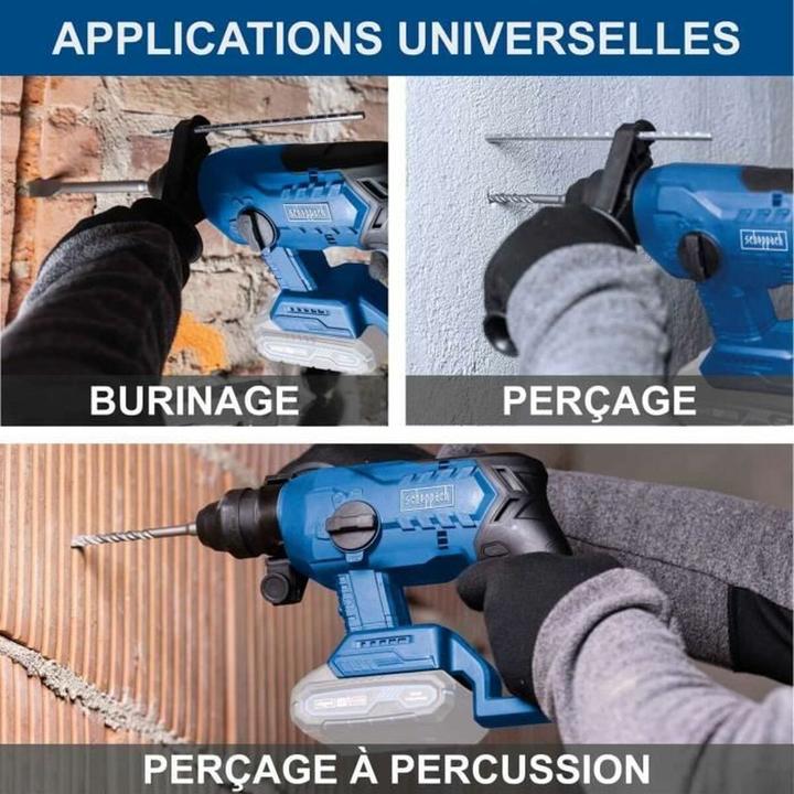 Image du produit Scheppach Akku-Bohrhammer BC-RHD230-X (Fonctionnement sur batterie)