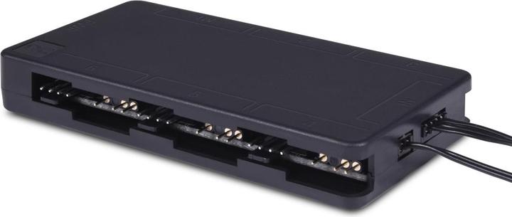 Image du produit Alphacool Core 6x 4-Pin PWM/ARGB Hub/Splitter - noir (6 Ventilateur)