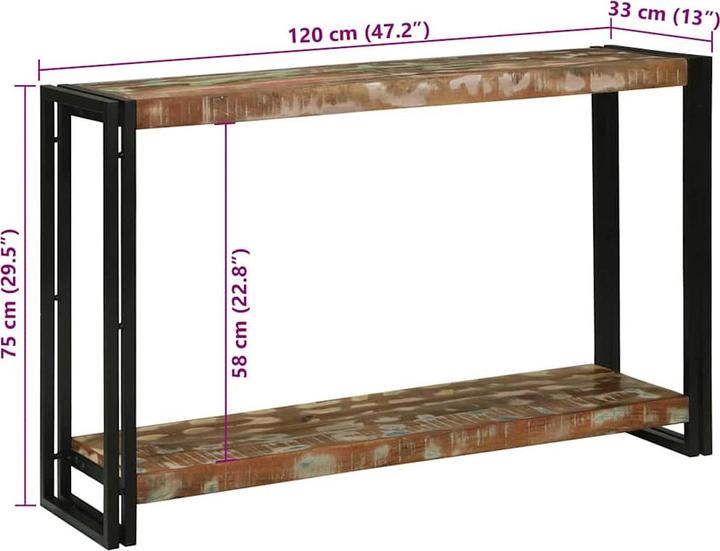 Image du produit vidaXL Konsolentisch (33 x 33 x 75 cm)