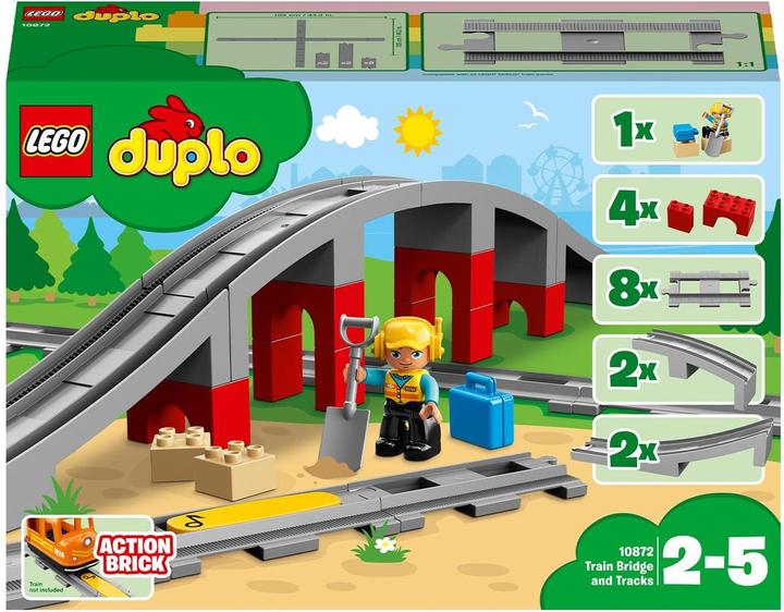 Actual product image LEGO Railway bridge and rails (10872)
