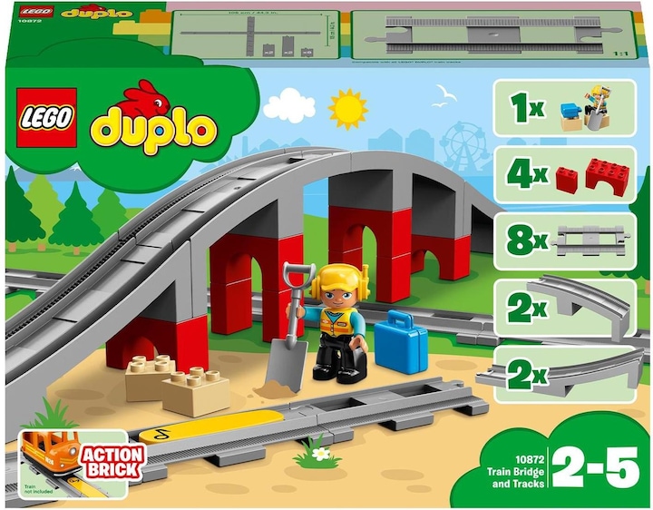 LEGO Railway bridge and rails (10872)