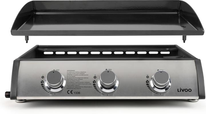 Actual product image Livoo 3 burners gas plancha (7.50 kW)