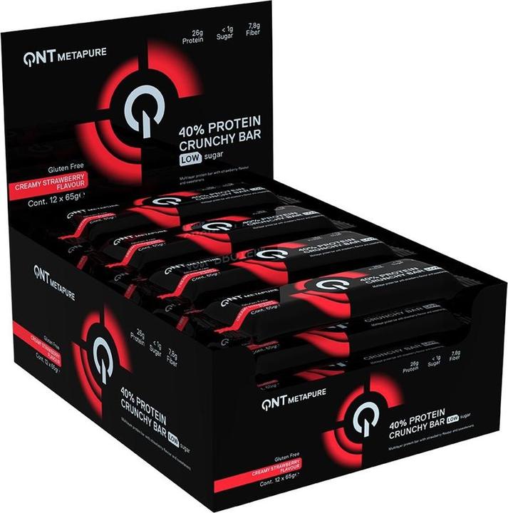QNT 40% Protein Crunchy Bar (780 g, 12 Stk.)