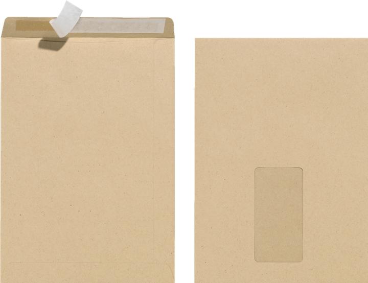 Actual product image Herlitz Envelope, DIN C5, with window, brown (10 x)