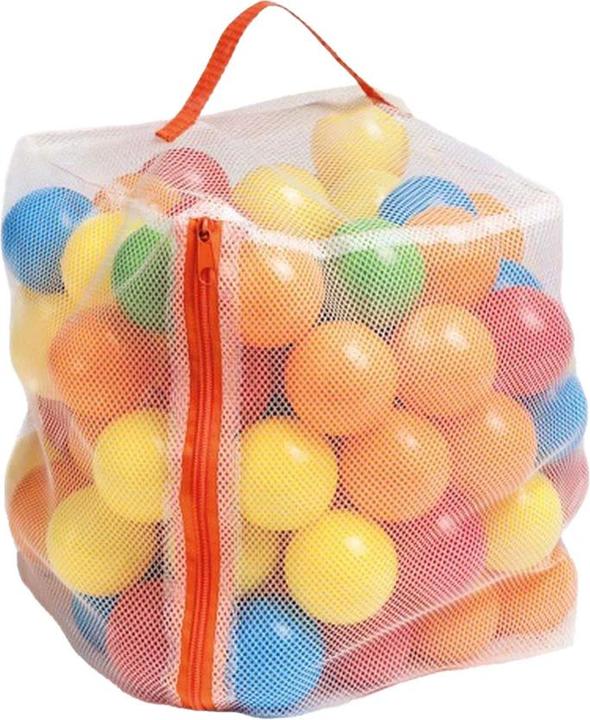 Bällebadbälle im Netz, 100 Stk.