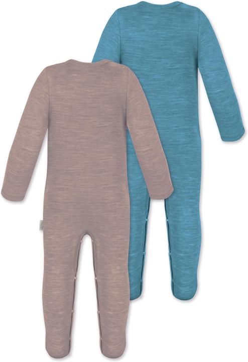 Actual product image Normani 2-pack MERINO baby merino romper "Levin" - 9413 (68)
