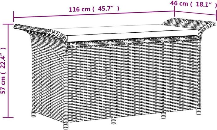 Produktbild vidaXL Gartenbank