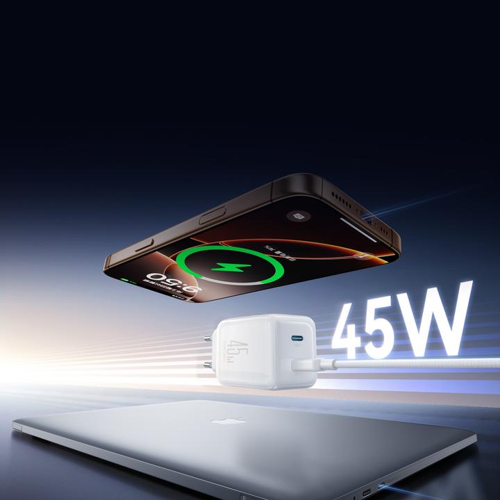 Image du produit Joyroom Cordon de charge Micro-USB, 3m, rond, couleur noir (45 W, 2 ports)