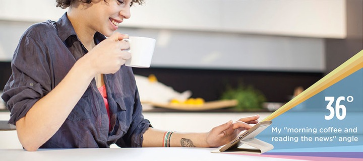 Produktbild Logitech Hinge Folio (iPad mini, iPad mini 2014 (3. Gen), iPad mini 2013 (2. Gen))