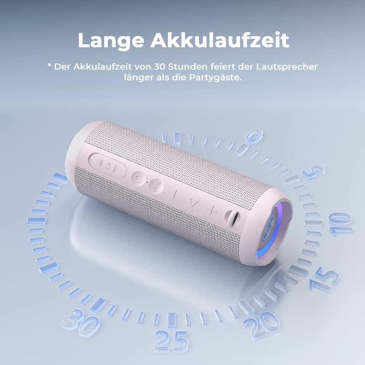 Produktbild Rienok Wasserdichter Bluetooth Lautsprecher mit Licht (30 h, Akkubetrieb)