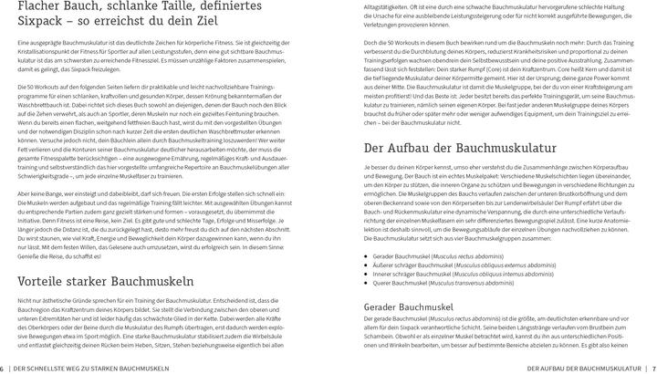 Nährwerte und Zutaten 50 Workouts für starke Bauchmuskeln (Deutsch, Thorsten Tschirner, 2022)