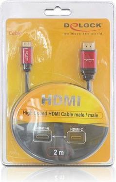 Produktbild Delock mini HDMI (Typ C) — HDMI (Typ A) (5 m)