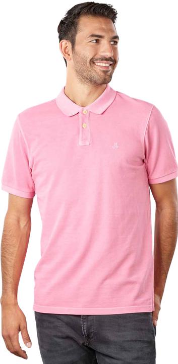 Marc O'Polo Short Sleeve Polo Rib Details Raspberry (XXL)