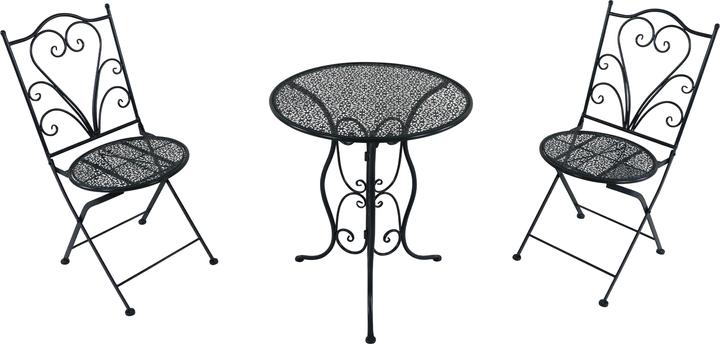 Axi Eloise Bistro Set Metall Gestanztes Anthrazit