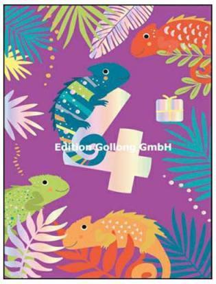 Produktbild Edition Gollong Geburtstagskarte Zahlengeburtstag 4 (1 Stk.)