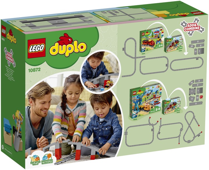 Actual product image LEGO Railway bridge and rails (10872)