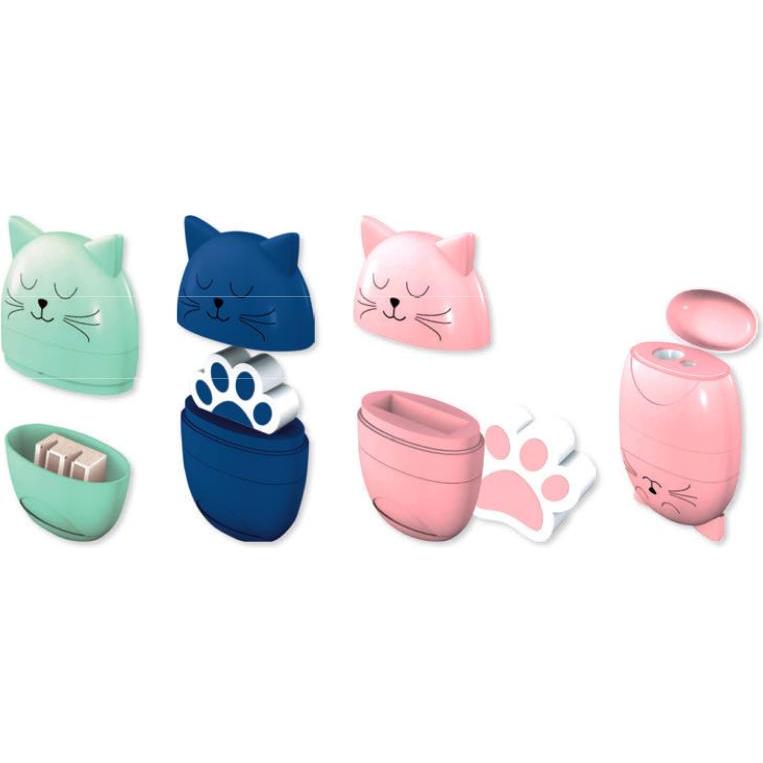 Thumbnail - Roost, Spitzer, Spitzer mit Radierer 42600 Katze, 3 Farben