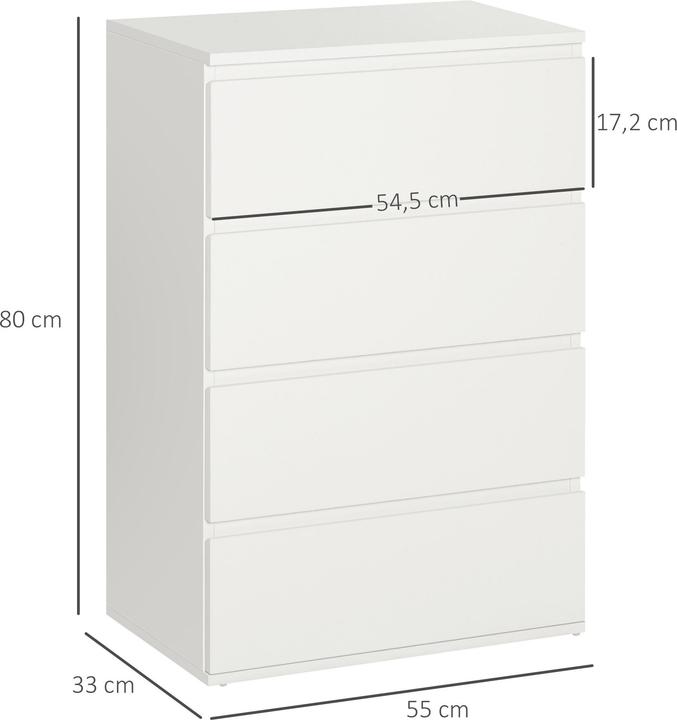 Produktbild Homcom Kommode (33 x 55 x 80 cm)