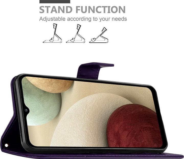 Actual product image Cadorabo Flower Book Cover (Samsung Galaxy A12)