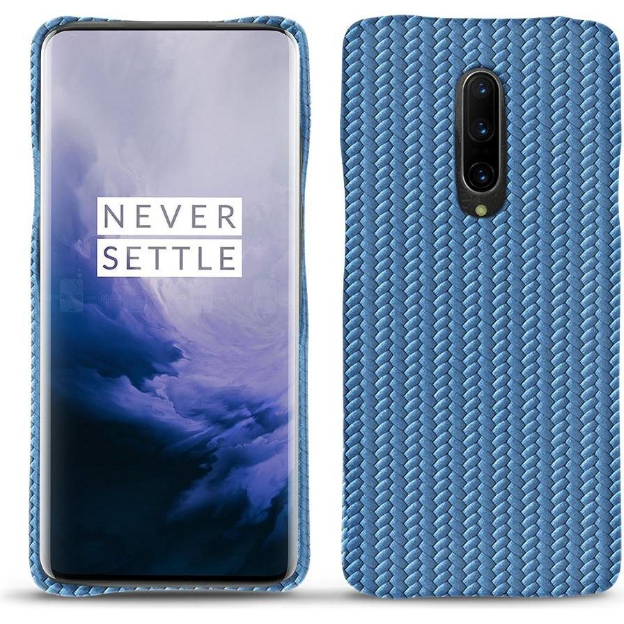 Noreve Lederschutzhülle (OnePlus 7 Pro), Smartphone Hülle, Blau