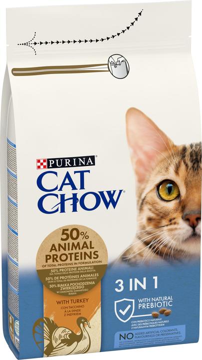 Purina ONE CAT CHOW 3 in 1 Turkey 1,5 kg (Adult, 1 pcs., 1500 g)