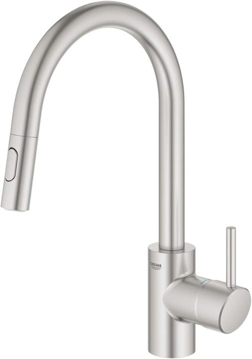 Grohe Küchenarmatur mit Handbrause Concetto supersteel matt 31483