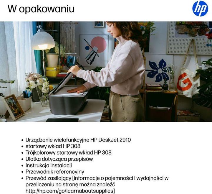 Actual product image HP Deskjet 2910 All-in-One Bl??kprinter (Ink, Colour)
