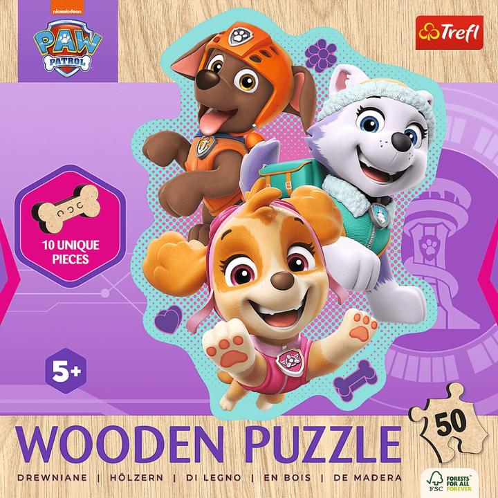 Produktbild Trefl Holz Puzzle Junior 50 - Paw Patrol (50 Teile)