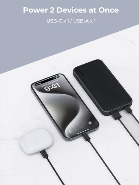 Actual product image Aukey Spark Go (10000 mAh, 15 W, 37 Wh)