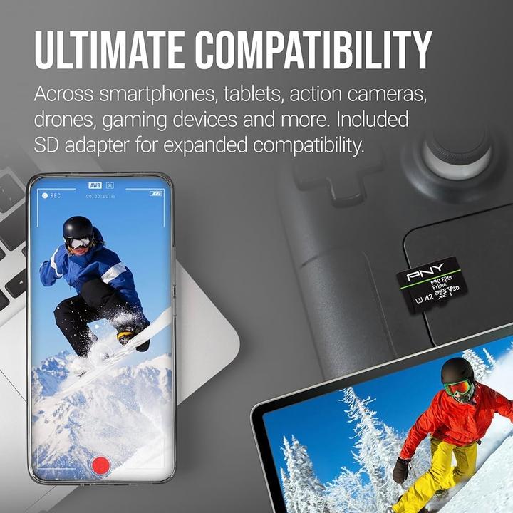 Actual product image PNY Pro Elite Prime (1000 GB, microSDXC, U3, UHS-I)