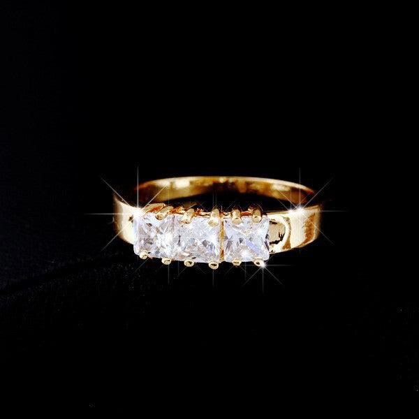 Actual product image Hermex Gold ring RGP with cubic zirconia - gold size 56 (56)