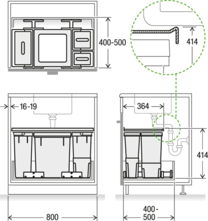 Produktbild Müllex Kehrichtsystem (40 l)