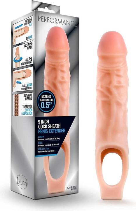 Actual product image Blush Performance Penis Sleeve Flesh One Size