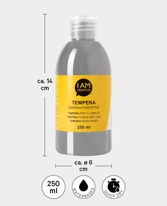 Immagine prodotto I Am Creative Tempera, pittura a tempera a base d'acqua, 250 ml (250 ml)